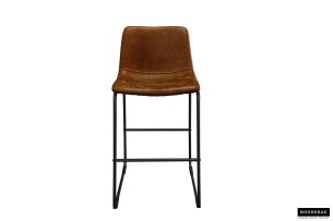 Tabouret de bar 'Mancia' PU Ote Topper 02 Cognac