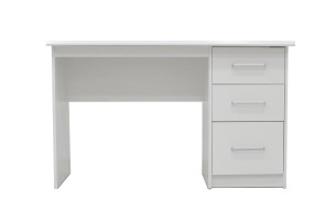 Bureau 'Mateo' 3 tiroirs Blanc