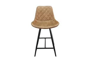 Chaise de comptoir 'Alicante' PU Ote Topper 02 Cognac