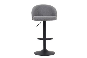 Tabouret de bar 'Arda' Bouclé Gris clair