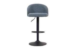 Tabouret de bar 'Arda' Bouclé Bleu