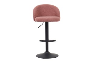Tabouret de bar 'Arda' Bouclé Rose