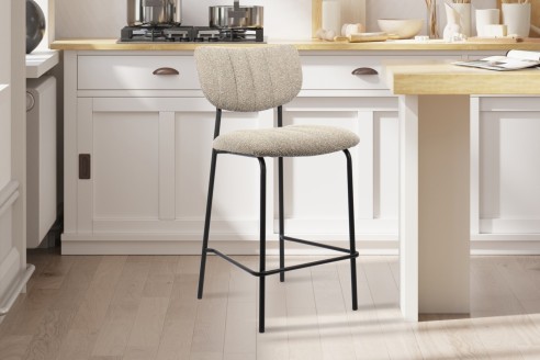 Chaise de comptoir 'Antura' Tissu Ote Lisa 170 Brun