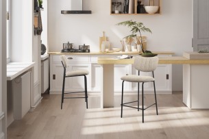 Chaise de comptoir 'Antura' Tissu Ote Lisa 170 Brun